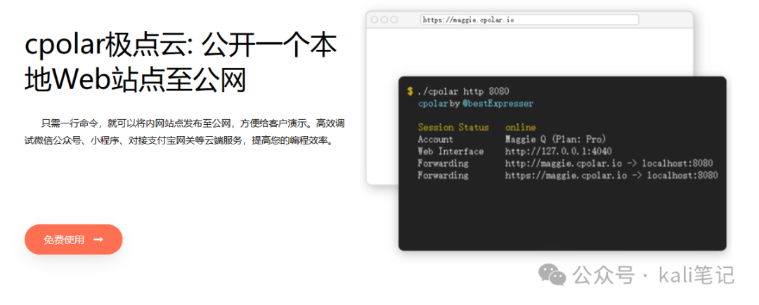 内网穿透工具Cpolar 食用指南