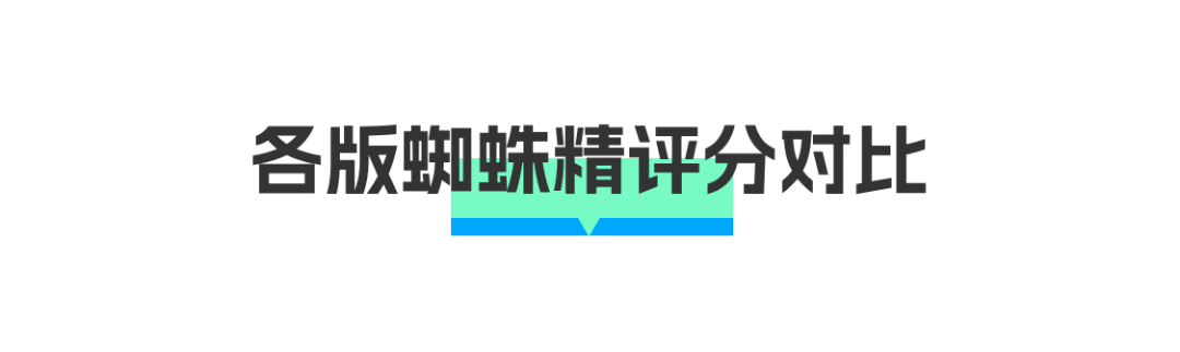 各版本蜘蛛精对比！不同版本分差竟超过6分？！