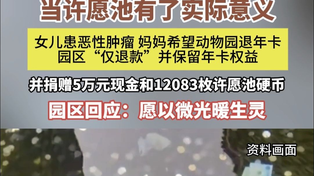当许愿池的硬币成为“救命钱”，第一次看到许愿池有了实际意义